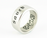 "Saved" Ring Unisex Wedding Band Religious Stainless Steel SR205