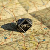"99%" Signet Ring Men's Biker Stainless Steel SR206