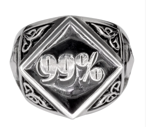 Biker Jewelry Men's 99% Stainless Steel Biker Ring Skull SR206