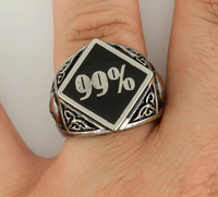 Biker Jewelry Men's 99% Stainless Steel Biker Ring Skull SR206