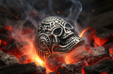 Quantum Mechanical Skull Ring Men's Biker Stainless Steel SR221