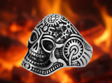 Quantum Mechanical Skull Ring Men's Biker Stainless Steel SR221
