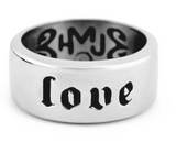 "LOVE" Ring Unisex Wedding Band Stainless Steel SR222