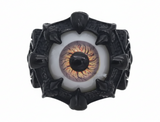 Men’s Black Eyeball Ring – Gothic Statement Design Stainless Steel SR225