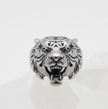 Tiger's Head Ring Men's Stainless-Steel Ring SR226