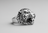 Tiger's Head Ring Men's Stainless-Steel Ring SR226