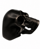 Charcoal Black Skull Ring Men's Biker Stainless Steel SR231