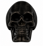 Charcoal Black Skull Ring Men's Biker Stainless Steel SR231