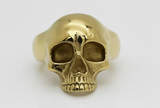 Small Gold Skull Ring – Unisex 18k Gold Plated Stainless Steel SR26