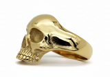 Small Gold Skull Ring – Unisex 18k Gold Plated Stainless Steel SR26