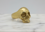 Small Gold Skull Ring – Unisex 18k Gold Plated Stainless Steel SR26