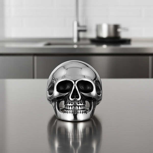 Large Skull Ring Men's Stainless Steel SR36