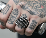Skeleton Hand Ring Unisex Biker Ring Stainless Steel SR38