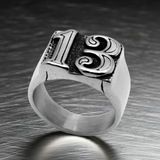 Number 13 Biker Ring Motorcycle SR39
