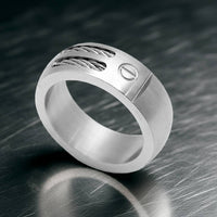 Cable & Bolt Ring Unisex Wedding Band Stainless Steel SR3
