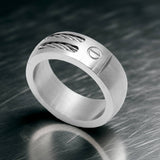 Cable & Bolt Ring Unisex Wedding Band Stainless Steel SR3