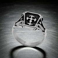 Coffin & Cross Biker Ring Stainless Steel SR40