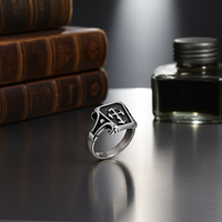 Coffin & Cross Biker Ring Stainless Steel SR40