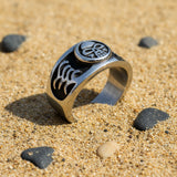 Domed Skull Ring Men's Biker Wedding Band Stainless Steel SR41