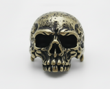 Big Bronze Skull Ring Antique, Distressed Biker Ring – Stainless Steel SR42