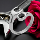 Ladies Wrench Ring Biker Ring Stainless Steel SR43