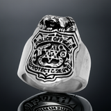 Police Shield Ring Men's Stainless Steel Ring SR49