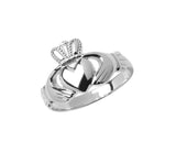 Large Claddagh Ring Wedding Band Unisex Stainless Steel Ring SR67L