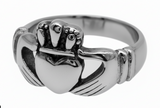Large Claddagh Ring Wedding Band Unisex Stainless Steel Ring SR67L