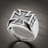 Iron Cross Biker Ring Men's Heavy Duty Stainless Steel SR69