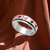 Cherries on a Spinner Ring Biker Jewelry Stainless Steel SR71