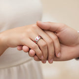 Cherries on a Spinner Ring Ladies Jewelry Stainless Steel SR71