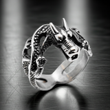 3-D Dragon Ring Unisex Biker Stainless Steel Ring SR73