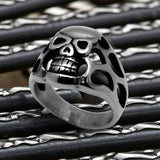 Open Skull Ring Men's Biker Stainless Steel Ring SR7