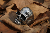 Cracked Skull Ring Men's Biker Ring Heavy Stainless Steel SR85