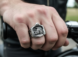Motorcycle Eagle Ring Biker Stainless Steel Ring SR86