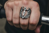 Angel's Wrapping Wings Ring Unisex Stainless Steel Ring SR92