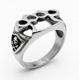 Knuckles Ring in Stainless Steel Biker Ring SR96