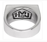 "USMC" Signet Ring MARINES Stainless Steel Unisex Military Ring SR98