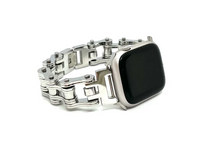 Men's Bike Chain Watch Band Fits Apple Stainless Steel Motorcycle Watch Band W10