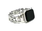 Men's Bike Chain Watch Band Fits Apple Stainless Steel Motorcycle Watch Band W10