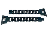 Watch Band Ladies Black Stainless Steel Motorcycle Chain Bracelet W1