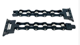 Bike Chain Watch Band Black Stainless Steel fits Apple Watch W5