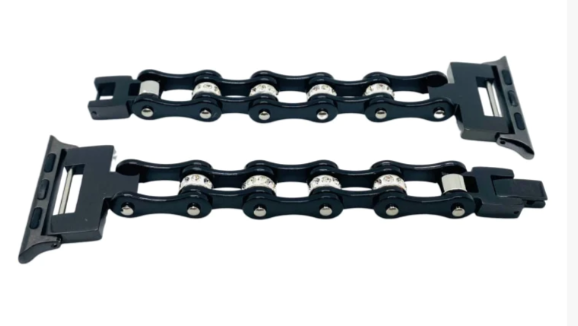 Bike Chain Watch Band Black Stainless Steel fits Apple Watch W5