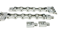 Bling Bike Chain Watch Band Polished Stainless Steel Motorcycle Watch Band W6