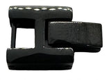 Men's Black with Blue Thin Line Motorcycle Biker Bracelet Stainless Steel Police Edition SB150