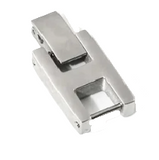 Ladies Motorcycle Bike Chain Bracelet Stainless Steel Purple with Purple Stones SB200