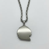 Heavy, Big Native Chief Pendant / 4mm Byzantine Chain Stainless Steel<br> SP77-B