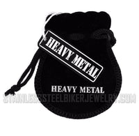 Heavy Metal Jewelry 12mm Figaro Men's or Ladies Necklace Stainless Steel SN10