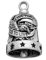 Eagle Ride Bell® Live to Ride / Ride to Live Stainless Steel RB3