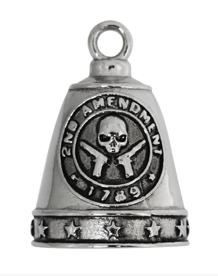 Motorcycle Biker Ride Bell® Second Amendment Stainless Steel Lage Version RB6L